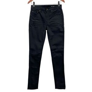 Saint Laurent YSL NEW Women's Sz 26 Black Skinny Denim Stretch Jeans D05 W/SK-MW